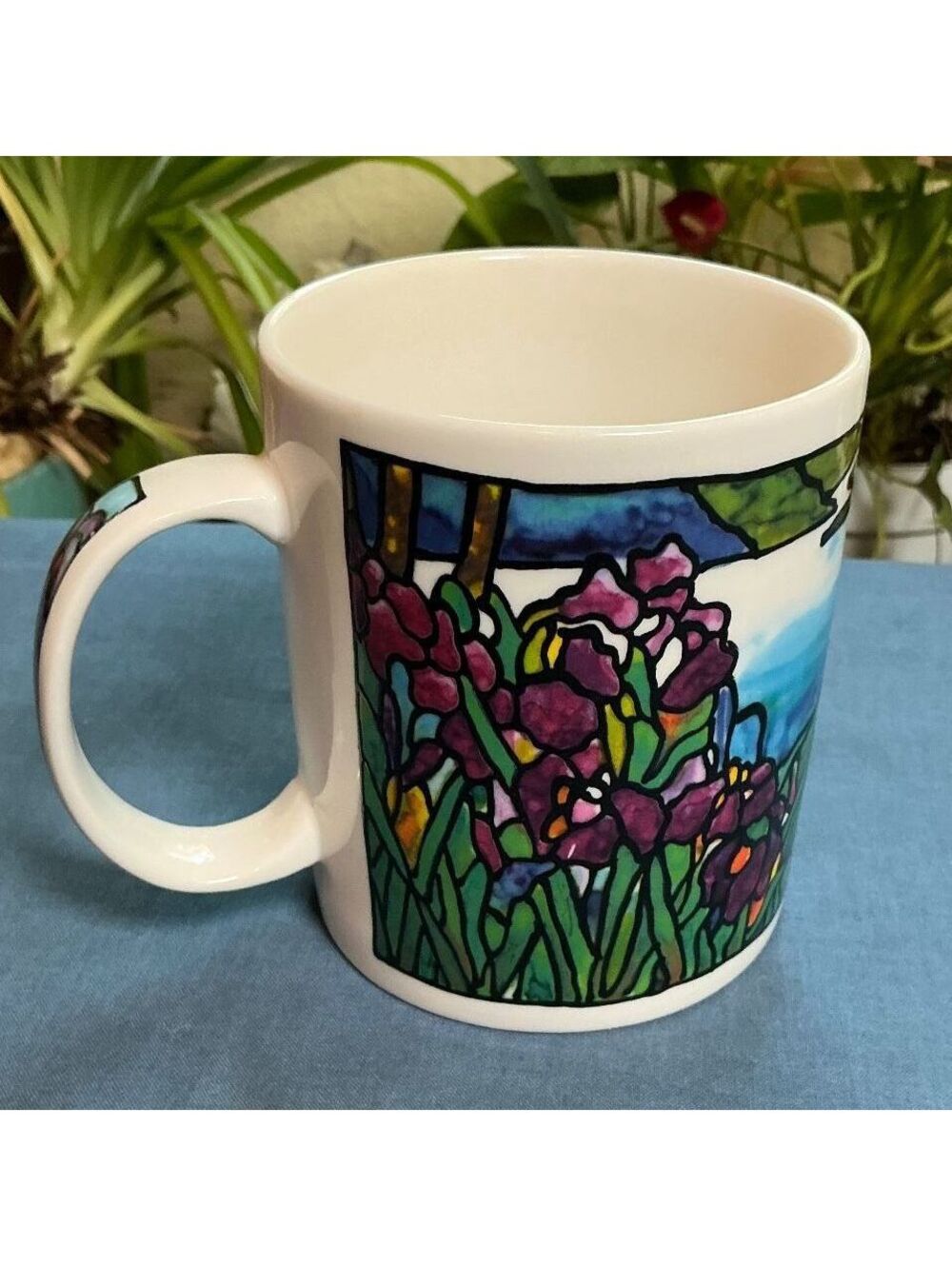Chaleur Stained Glass Coffee Cup Mug Inspired By L. Tiffany